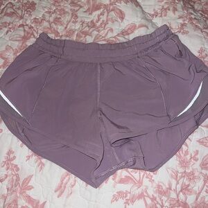 Hotty hot 2.5 lululemon purple lavender shorts( color not sold anymore )